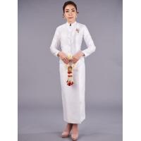 ราคา ส่งฟรี ชุดไทยจิตรลดา อัดกาวทั้งชุด ไหมอิตาลี เกรดพรีเมียม จิตรลดาดำ จิตรลดาขาว ชุดงานบุญ ชุดไทยดำ ชุดงานศพ ชุดราชพิธี (8552750156)