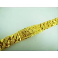 ราคา Thai Jewelry สร้อยข้อมือ ทองคำ เลส ผู้หญิง ผู้ชาย แกะลายดอกไม้ งานทอง 5 ไมครอน ชุบด้วยเศษทองคำแท้ 96 5 น้ำหนัก 3 บาท ความยาว 78 นิ้ว (12148203077)