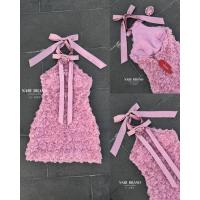 ราคา Nabi Brand มินิเดรสกุหลาบ 3D สีชมพูสุดหรู ดอกแน่นมากก สีสวยหวานฉ่ำ (21518842560)