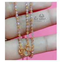 ราคา เงินแท้ 92 5 สร้อยคอเงินแท้ สามกษัตริย์ ลายเม็ดจีบอิตาลี ตัวเรือนเงินแท้ทั้งเส้น (9737369191)