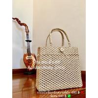 ราคา กระเป๋าเชือกถัก กระเป๋าเชือกสังเคราะห์ถัก handmade100 สวยน่ารักไม่ซ้ำใคร แข็งแรง ทนทาน ทำความสะอาดง่าย กระเป๋าถัก กระเป๋าสาน (6226500490)