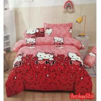 ราคา ใหม่ชุดผ้าปูที่นอนลายคิตตี้สีชมพู ผ้าโพลีเอสเตอร์ ใช้ได้ ทั้งผู้หญิงและผู้ชาย มีขนาด 6 ฟุต 5 ฟุต 3 5 ฟุต มีครบเซ็ต 6 ชิ้นพร้อมผ้านวม 6 ฟุตมีเก็บเงินปลายทาง (21443160512)