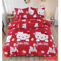 ราคา ใหม่ชุดผ้าปูที่นอนลายคิตตี้สีชมพู ผ้าโพลีเอสเตอร์ ใช้ได้ ทั้งผู้หญิงและผู้ชาย มีขนาด 6 ฟุต 5 ฟุต 3 5 ฟุต มีครบเซ็ต 6 ชิ้นพร้อมผ้านวม 6 ฟุตมีเก็บเงินปลายทาง (21443160522)