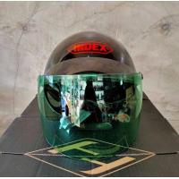 ราคา หมวกกันน็อคครึ่งใบ INDEX แถมฟรี กระจกบังแดด ของแท้ 100 (18931260985)