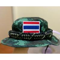 ราคา หมวกปีกลายพรางทหารบกถักเชือกครอบติดตีนตุ๊กแกอาร์มธงชาติ (21336700935)