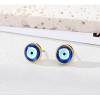 ราคา Turkish Blue Evil Eye Stud Earrings ต่างหู Evil eye จากตุรกี (21339780589)