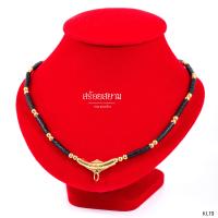 ราคา KL19 สร้อยห้อยพระ ราหูทอง คั่นกะลาดำ เม็ดทองเลเซอร์ เลือกความยาวได้ l สร้อยพระ ห้อยพระ พระ กะลา สร้อย เชือกร่ม ลายไทย (987112771)