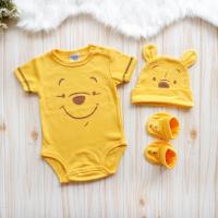 ราคา ชุดเด็กอ่อนหมีพูห์ บอดี้สูท หมีคลุมเท้า หมีพูห์ ชุดหมี (20796906894)