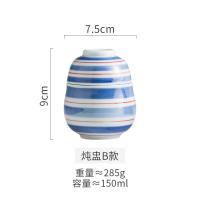 ราคา ถ้วยตุ๋นสไตล์ญี่ปุ่นถ้วยซุปเซรามิกพร้อมฝาจานสีพิเศษชามตุ๋นรังนกถ้วยนึ่งไข่หม้อตุ๋นซุปขนาดเล็ก (16071287568)