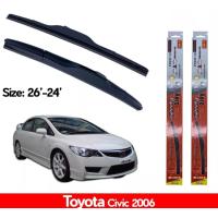 ราคา ที่ปัดน้ำฝน ใบปัดน้ำฝน ซิลิโคน ตรงรุ่น Honda Civic 2006 2011 FD ไซส์ 26 24 ยี่ห้อ Diamond (19444113414)