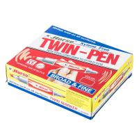 ราคา HORSE ปากกามาร์คเกอร์ 2 หัว สีแดง แพ็ค12ด้าม (19613908574)