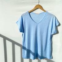 ราคา เสื้อยืดผ้าสลาฟคอวี อก 40 (16207214934)