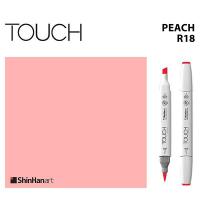 ราคา TOUCH TWIN BRUSH MARKER R18 PEACH มาร์คเกอร์หัวพู่กัน หัวตัดขนาดกลาง รหัส R18 PEACH แบรนด์ TOUCH จากประเทศเกาหลี (7985720136)