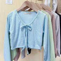 ราคา Fleurladyz เสื้อคลุมแขนยาว ผ้าร่องไฮโซ (19374177418)