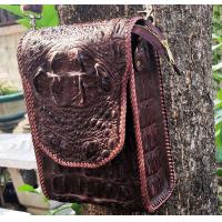 ราคา กระเป๋าหนังแท้ของแท้ หนังจระเข้โหนกและกระดูกหลัง อายุเต็มวัย (21445018257)