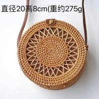 ราคา กระเป๋าสานไม้ไผ่หวายเวียดนามกระเป๋าสะพายไหล่สะพายข้างกระเป๋าผู้หญิงกระเป๋าทรงกลมใบเล็กสไตล์วินเทจลำลองสำหรับท่องเที่ยววันหยุดแมทช์ง่าย (17671100626)