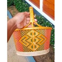ราคา ตระกร้าหวายลายดอกแก้ว ทรงรี ตะกร้าใส่ของ ตะกร้าไปวัด ตะกร้าทำบุญตะกร้าไปตลาด (20544024975)