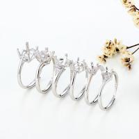 ราคา แหวนเพชร Moissanite เงินแท้925ที่รองแหวน2กะรัต1กะรัตที่รองว่างเปล่าที่ไม่ได้ฝังเพชรเรียบง่ายสำหรับผู้หญิงที่รองแหวน DIY (17671827452)