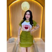 ราคา ชุดเซตกระโปรงท๊อปฟี่งานปักอะไหล่หมี ป้ายไอวี้ช๊อป (21578411308)