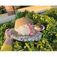 ราคา หมวกสานประดับดอกไม้ สวยหวานน่ารักมาก งานขายดี (21433981911)