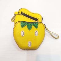 ราคา สตอเบอรี่ กระเป๋าใส่เหรียญ กระเป๋าสตางค์ หนังแท้ 100 ขนาด 4 นิ้วx3 75 นิ้ว (21467313879)