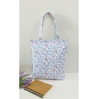 ราคา กระเป๋าผ้า ถุงผ้า ใส่หนังสือ โน้ตบุ๊คได้ ผ้ากันน้ำ มีซิป สะพายไหล่ได้เลย (21307587116)