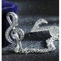 ราคา เข็มกลัด สายโซ่ คล้องปกเสื้อ ลาย โน๊ตดนตรี ปีกนก เสือ ไม้กางเขน (12547347637)