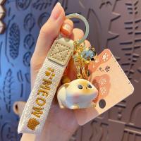 ราคา ร้านไทย พร้อมส่ง พวงกุญแจแมว มีหลายสี แมวดำ แมวส้ม แมวขาว แมวสามสี สำหรับห้อยกระเป๋า หรือ ห้อยกุญแจ (21001759149)
