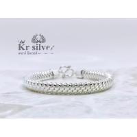 ราคา Kr silver สร้อยข้อมือเงินแท้ ลายตะขาบ เงินแท้ 925 หนา 7 มิล (17451377436)
