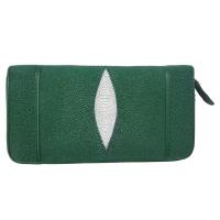 ราคา ส่งฟรี กระเป๋าสตางค์ผู้หญิง กระเป๋าหนังปลากระเบนแท้ หนังเม็ดใหญ่ กระเป๋าถือ กระเป๋าถือยาว ซิปรอบ Long Wallet Stingray (21526602670)