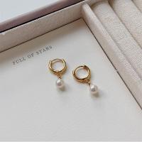 ราคา OPS ใส่ในชีวิตประจำวันต่างหูห่วงเล็กประณีตสไตล์ฝรั่งเศสชุบทองเงินแท้ ต่างหูแบบหนีบสปริง (21101369128)