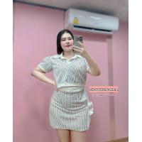 ราคา ชุดเซ็ตสาวอวบ อก40 46 เอว32 40 สะโพก 50 สาวอวบอ้วน เสื้อสาวอวบ กางเกงสาวอวบ (21539415527)