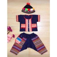 ราคา รหัสFL ชุดเด็กดอย ชุดเด็กชาวเขา น่ารักเฉพาะชุด เสื้อ กางเกงหรือกระโปรง ไม่รวมหมวกและเครื่องประดับทุกชนิด (21444855308)