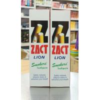 ราคา 1 แถม 1 ZACT LION แซคท์ ไลอ้อน ยาสีฟันสำหรับผู้ดื่มชา กาแฟ ปริมาณสุทธิ 160กรัม 2หบอด เลือกสูตร (21446494918)