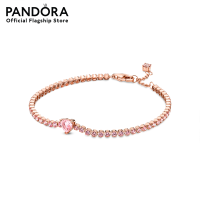 ราคา Pandora Heart 14k rose gold plated tennis bracelet with orchid pink crystal เครื่องประดับ สร้อยข้อมือ สีโรสโกลด์ สร้อยข้อมือสีโรสโกลด์ สร้อยข้อมือแพนดอร่า (15803640497)