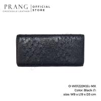 ราคา SALE Prang Ostrich Leather Long Zipped Bi fold Wallet กระเป๋าสตางค์ ซิปเดี่ยว สองพับยาว หนังนกกระจอกเทศ O W0122 M ซับ MX (21551070634)
