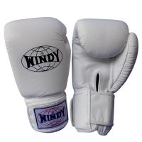 ราคา นวมซ้อมมวยไทย วินดี้สปอร์ต ทำจากหนังแท้ เมจิกเทป สีขาว Windy Boxing Gloves 810121416 oz White Genuine Leather Sparring MuayThai MMA K1 (18741058030)