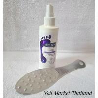 ราคา เซตคู่ 2แบบ Footlogix ที่ขัดส้นเท้าสแตนเลส น้ำยาขัดส้นเท้า Callus softener 180 ml Foot File Footlogix ของแท้นำเข้าจาก แคนาดา (16916217195)
