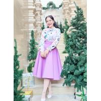 ราคา กระโปรงทรงย้วยผ้าโฟม ย้อนยุค วนิดา (21342938880)