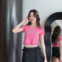 ราคา JARINYA เสื้อยืดครอปผ้าเนื้อเด้ง งานปักเพชร สกรีนกากเพชร สวยวิ้งๆ ไม่ย้วย ไม่หด ยับยาก ผ้าเกรดดีสุด (21392732901)