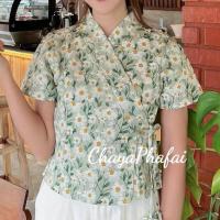 ราคา สื้อผ้าฝ้ายคอวีป้ายเจ้านาง (21522219995)