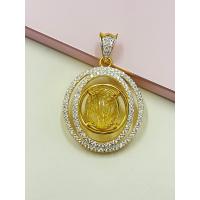 ราคา C067 จี้ไหมทองทรงกลม จี้เพชร งาน CZ แท้ (21337995312)