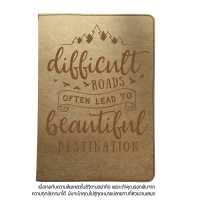 ราคา สมุดโน๊ตA5 หน้าปกลาย 1A 3C กระดาษคราฟท์เย็บขอบ พิมพ์ลายกราฟฟิก Inspiration Kraft Paper with Graphic Print Notebook A5 size เนื้อในกระดาษถนอมสายตา (11856775896)