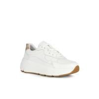 ราคา GEOX รองเท้าลำลองผู้หญิง รุ่น D DIAMANTA WHITE LT GOLD D45UFBC1327F S4WTGD (21398036898)