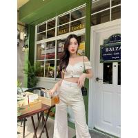 ราคา ZARA LACE TOP AND PANTS (21594715947)