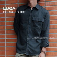 ราคา TWENTYSECOND เสื้อเชิ้ตแขนยาว 2 กระเป๋า รุ่น Luca Pocket Shirt เทา Grey (21548784956)