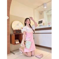 ราคา ป้าย BRT เดรสสั้นคอปกสวยๆ งานปักทั้งชุดสีหวานๆใส่สบาย (20717537119)