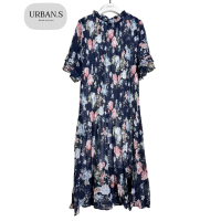 ราคา ชุดคลุมท้อง ชุดเดรสคลุมท้องแฟชั่น สาวอวบใส่ได้ ผ้าชีฟองอัดพลีท (20376755421)