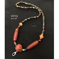 ราคา สร้อยคอลูกปัดโบราณ สร้อยคอลูกปัดทราวดี ลูกปัดสวยงาม (16243976218)