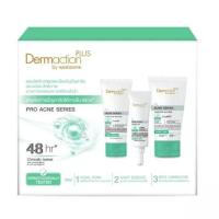 ราคา DERMACTION PLUS BY WATSONSเดอมาแอคชันพลัส บายวัตสัน โปรแอคเน่ซีรีส์ เซ็ต โฟมไนท์ เอสเซ้นส์สปอต คอร์เรคเตอร์ (21412182760)